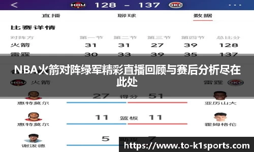 NBA火箭对阵绿军精彩直播回顾与赛后分析尽在此处